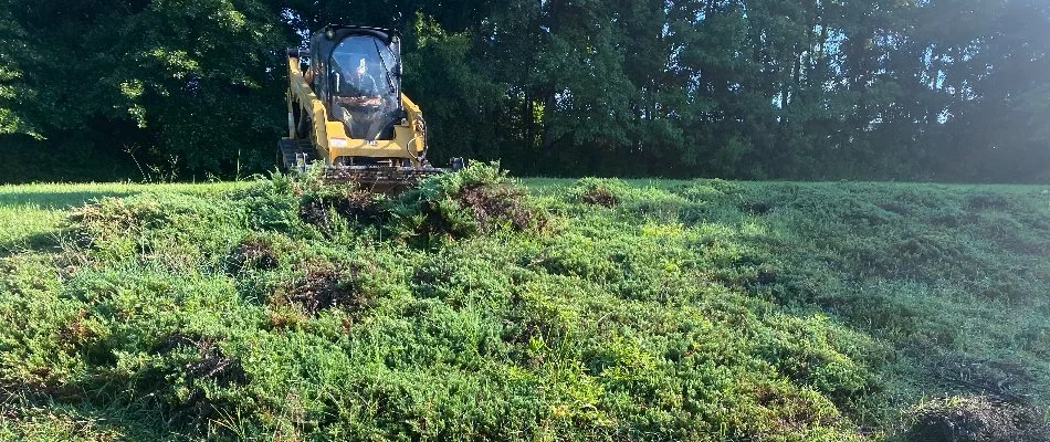 Clearing land located in Stanfield, NC.